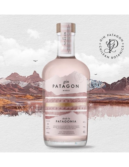Licores y Destilados Gin Patagon Maqui 750cc Marca Patagon