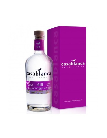 Licores y Destilados Gin Casablanca London Dry con Estuche Marca Casablanca