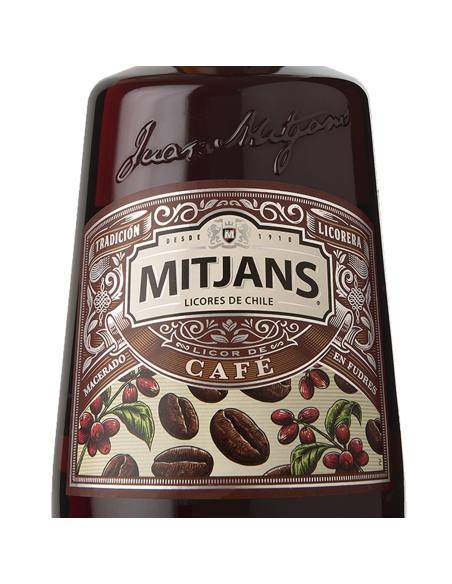 Licores y Destilados Licor de Cafe Marca Mitjans