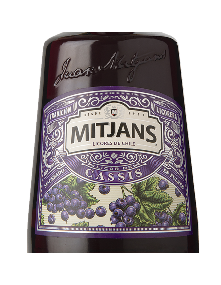 Licores y Destilados Licor de Cassis Marca Mitjans