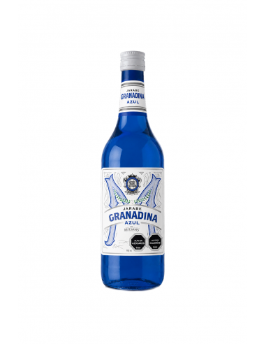 Licores y Destilados Jarabe de Granadina Azul Mitjans 900cc Marca Mitjans