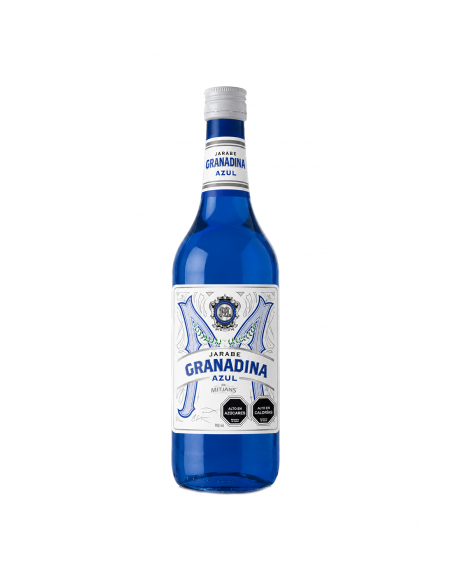 Licores y Destilados Jarabe de Granadina Azul Mitjans 900cc Marca Mitjans