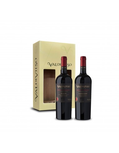 Packs Estuche Premium Merlot - Carmenere Marca Valdivieso